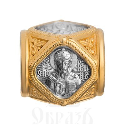 браслет «целители», серебро 925 пробы с золочением (арт. 115.432)