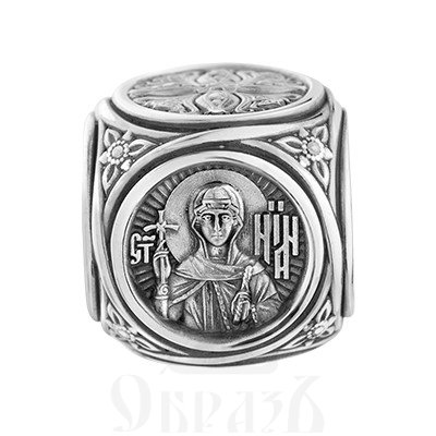 бусина «святая равноапостольная нина. молитва», серебро 925 проба (арт. 114.145)